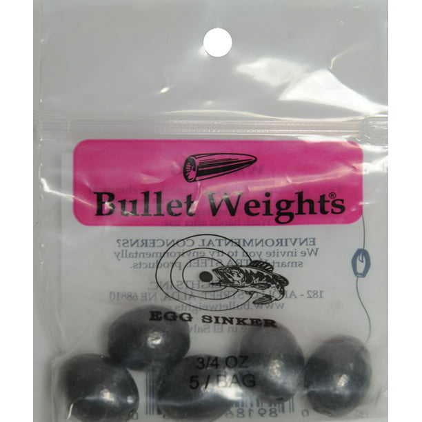 other sizes & quantity discounts available 8 pound 1/4 oz USA LEAD Egg Sinkers 